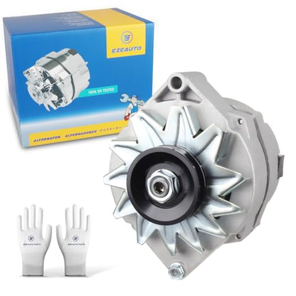 New 1 Wire Self Exciting Alternator High Output 120A compatible with Pontiac Buick Cadillac Chevy GM 350 SBC BBC 10SI Replacement#7127SEN