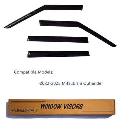 Window Visors Rain Guards Fits 2022 (4 Count)