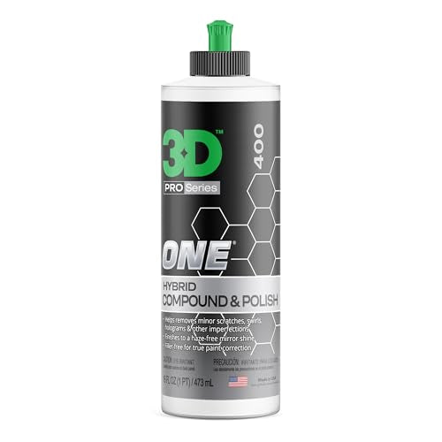 One Car Scratch & Swirl Remover Hybrid Rubbing Compound & Polish Buffing Compound for True Paint Correction 16oz Made in USA (16 Ounce)