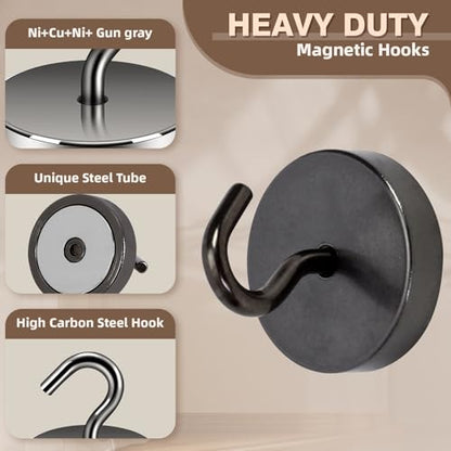 Magnetic Hooks Steel Tube Design for Cruise (10 Count)