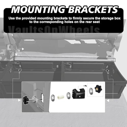 Foldable Under Seat Storage Box for Ford F150 2015
