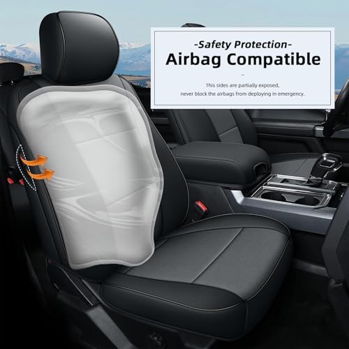 Custom Fit Front Seat Covers for Ford F150 2015 (2 Count)