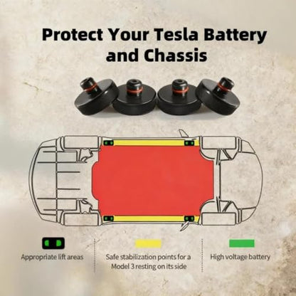 Lifting Jack Pad Accessories for Tesla Model S (4 Count)