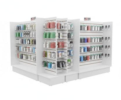 H Unit Slatwall Gondola Display