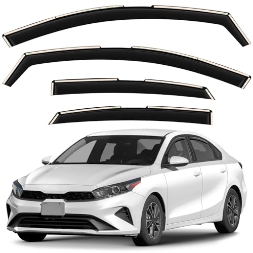 Window Wind Deflectors Smoke Tinted in