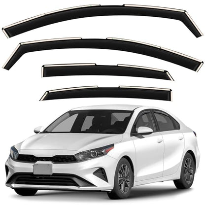Window Deflectors Smoke Tinted in (4 Count)