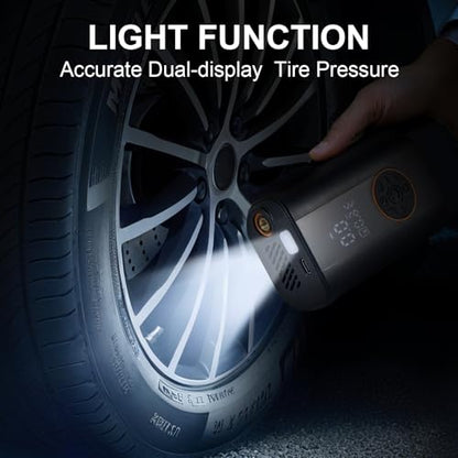 Tire Inflator Portable Air Compressor Cordless Rechargeable Mini Air Pump