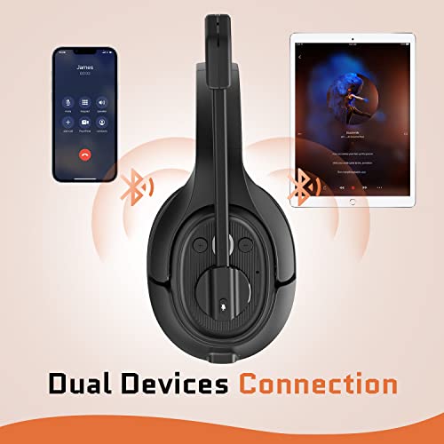 Noise Cancelling Trucker Bluetooth Headset with Microphone for Trucker