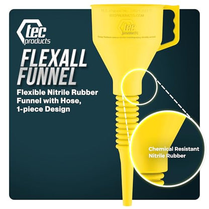 FlexAll Long Flexible Oil Change Funnels for Automotive Use