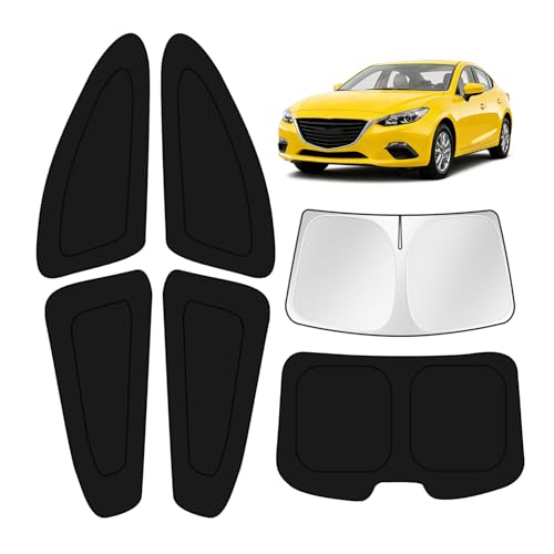 Car Window Shades for Mazda 3 2014 (6 Count)