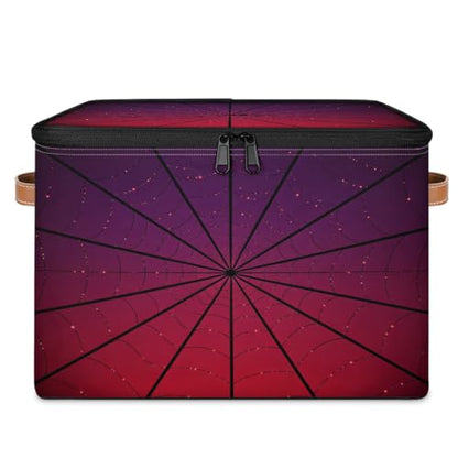 Storage Basket for Bedroom Kitchen Bathroom Storage Bins with Zipper Lids Foldable Toy Cube Storage Organizer for Kid Teen Women Men