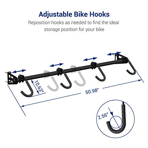 4 Bike Storage Rack Wall