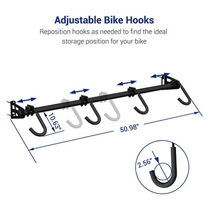 4 Bike Storage Rack Wall