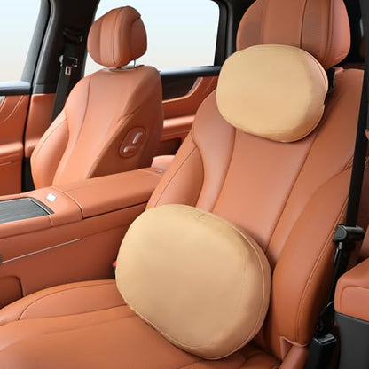 Car Headrest and Lumbar Support Pillow for Car Office Chair