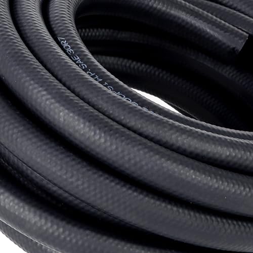 5 16" ID Fuel Hose Line Push Lock NBR Rubber SAE 30R7 300PSI 25ft (25 Foot)