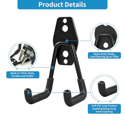 2 Pack Garage Storage Utility Hooks