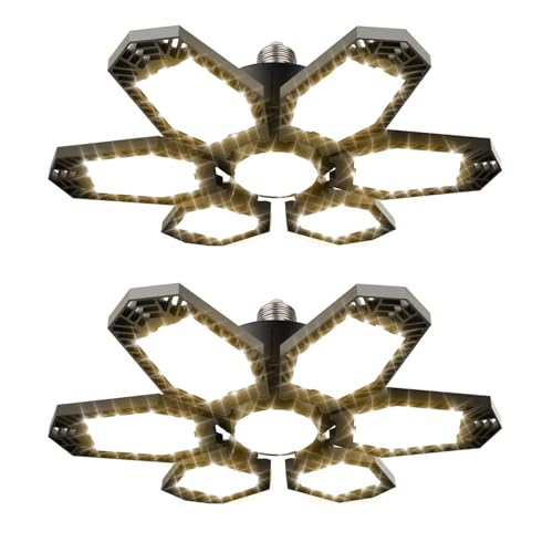 2 Pack Warm Garage Lights