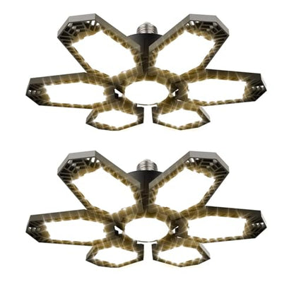 2 Pack Warm Garage Lights