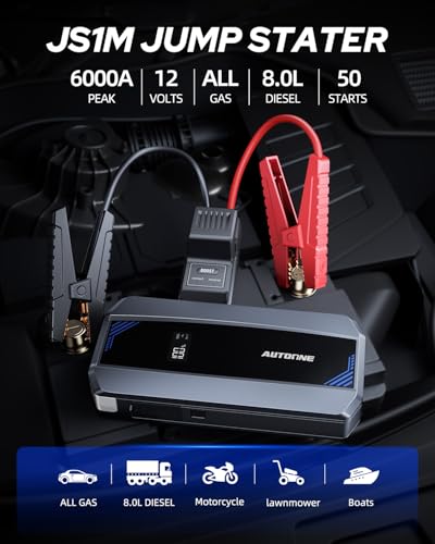 Car Jump Starter 6000A Battery Booster