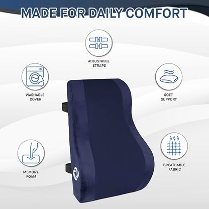 Ergonomic Lumbar Support Pillow for Office Chair and Car Seat