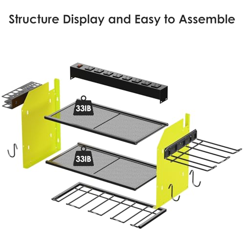 Modular Power Tool Organizer Wall Mount Charging Station