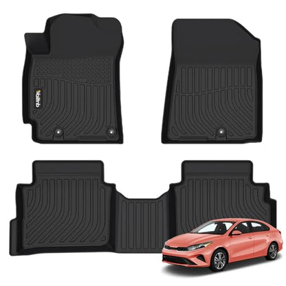 Floor Mats Custom for Kia Forte 2024 2023 2022 2021 2020 2019 All Weather Protection TPE Rubber Waterproof Kia Forte 2024