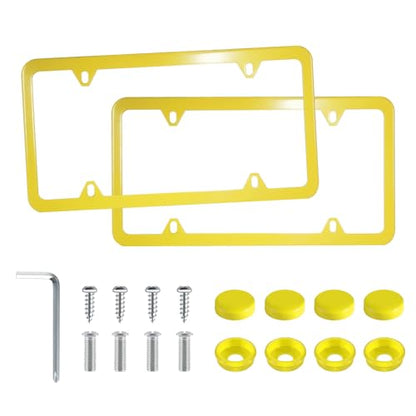 4 Holes Stainless Steel License Plate Frames
