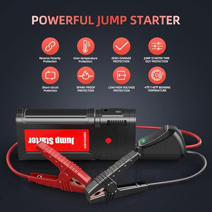 Jump Starter 2750A Peak 76.96Wh Portable Car Jump Starter