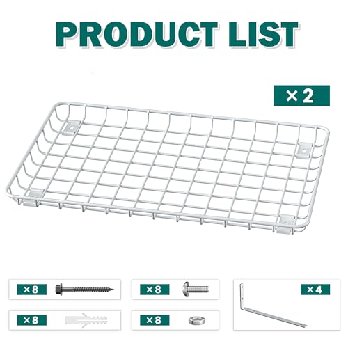 Garage Wall Shelves 12x18 Inch (2 Count)