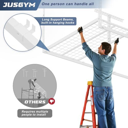 3X8FT Overhead Garage Storage Rack