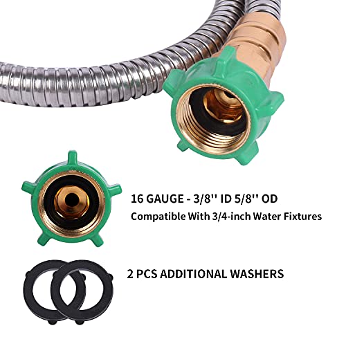 Metal Short Garden Hose 3 ft (3 Foot)