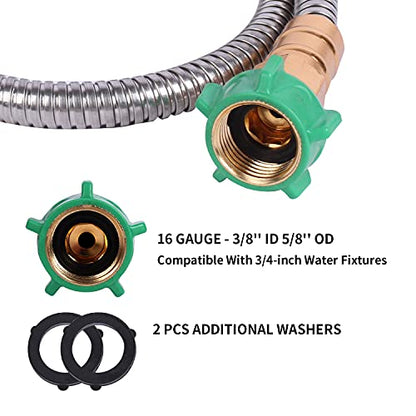 Metal Short Garden Hose 3 ft (3 Foot)