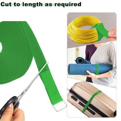 1"x16ft Hook and Loop Straps with 25 Metal Buckles