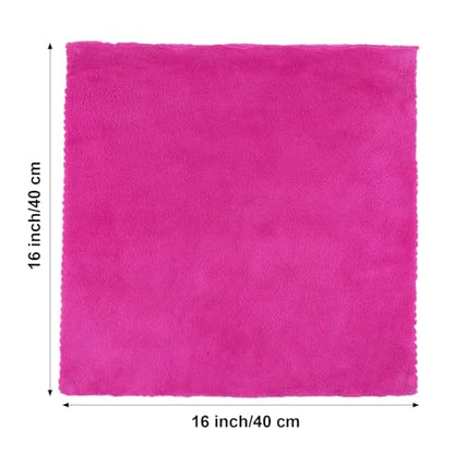 30 Pcs 16 x 16 Inch Edgeless Microfiber Plush Towels for Cars Detailing Drying Wash Polishing Absorbent Cleaning Cloths (30 Count)