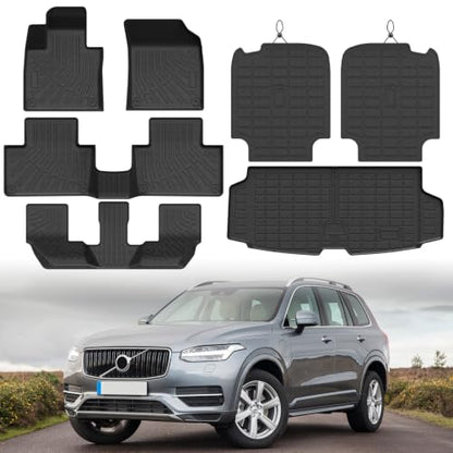 Floor Mat & Cargo Liner for Volvo XC90 7 Seat 2016
