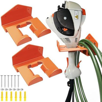 Weedeater Hanger Wall Mount Garage Organizer Trimmer Rack for Garage Wall (2 Count)