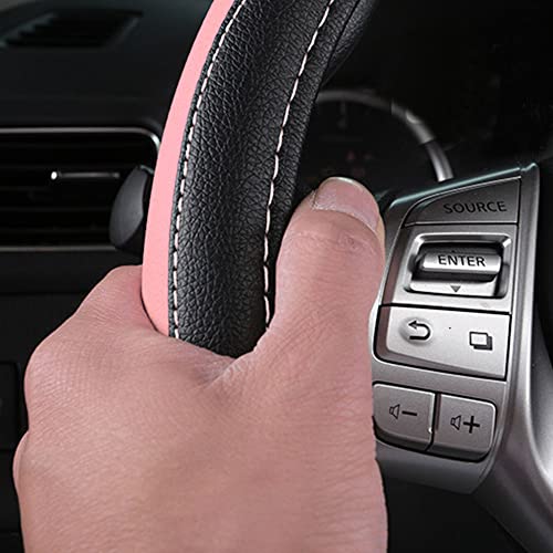Leather Car Steering Wheel Cover