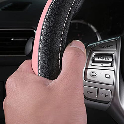Leather Car Steering Wheel Cover