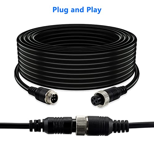 Car Video 4 Pin Aviation Extension Cable 65.6Ft