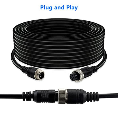 Car Video 4 Pin Aviation Extension Cable 65.6Ft