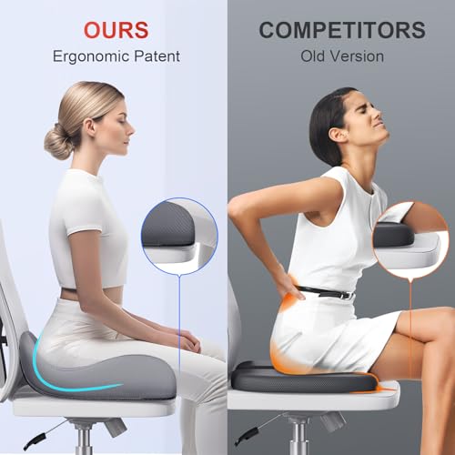 Large Cooling Memory Foam Seat Cushion (1000 grams)