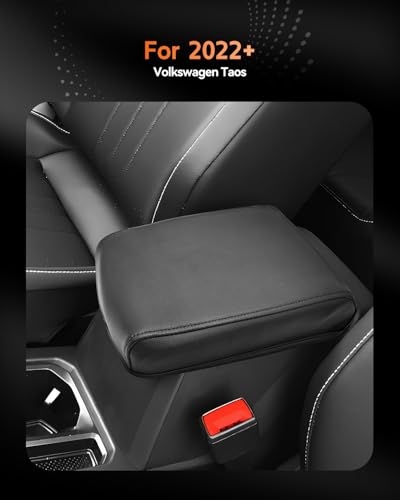 for 2022 2023 2024 2025 2026 Volkswagen Taos Center Console Cover Armrest Cover for Taos Accessories Middle Console Arm Rest Protector