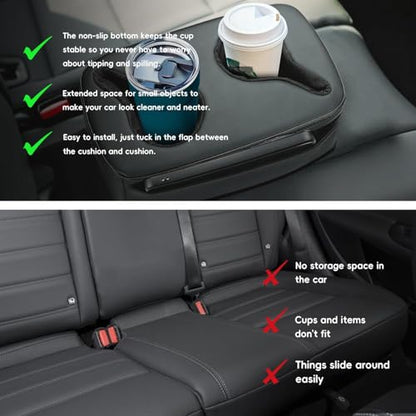 Automotive Cup Holders Tray Car Drink Holder SUV Back Seat Organizer Accessories Couch Cup Holder Tray Pillow Small
