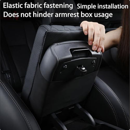 Truck Center Console Armrest Cover Genuine Leather