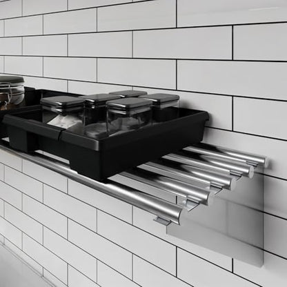 14 in. x 48 in. NSF Stainless Steel Tubular Wall Shelf