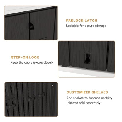 Outdoor Vertical Storage Shed