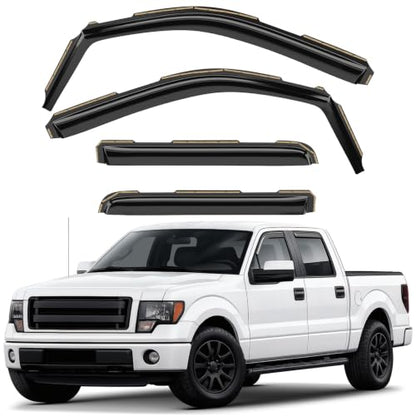 Window Deflectors Smoke Tinted in (4 Count)