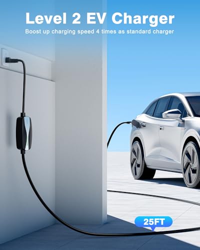 Level 1 2 EV Charger 16Amp Electric Car Charger for J1772 BEVs