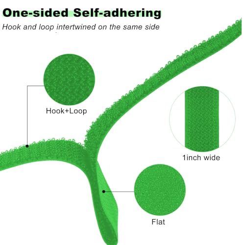 1"x16ft Hook and Loop Straps with 25 Metal Buckles