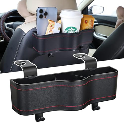 Backseat Car Organizer with Cup Holder &Headrest Hooks